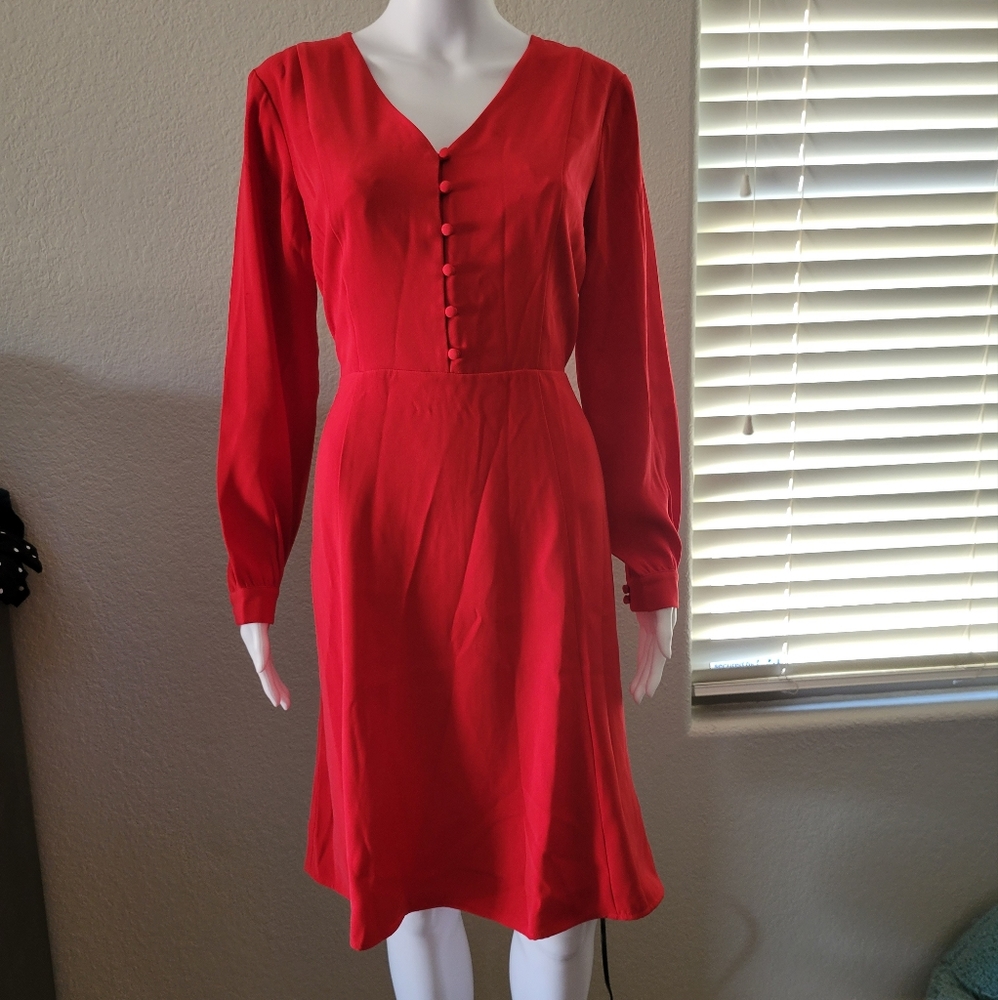 Button Front A line Dress